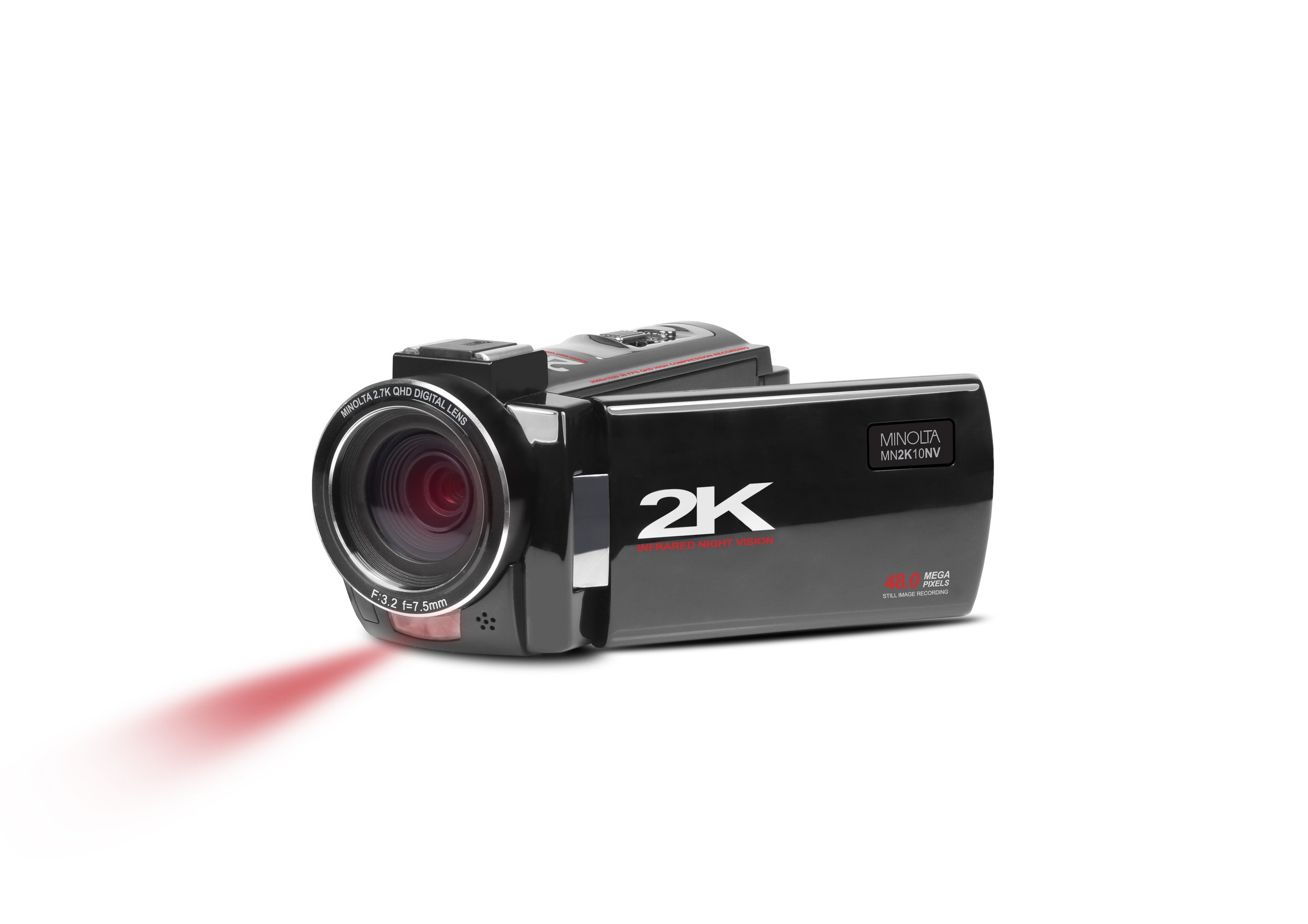 MN2K10NV - 2.7K Quad HD / 48MP IR Night Vision Camcorder — Minolta